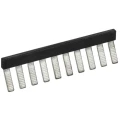 Перемычка гребенчатая IEK 6мм2 10PIN для колодки клеммной CTS, количество контактов - 10, сечение - 6мм2, цвет - черный, YCT10-00-K03-006-EC-10P