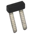 Перемычка гребенчатая IEK 2.5мм2 2PIN для колодки клеммной CTS-ML, количество контактов - 2, сечение - 2.5мм2, цвет - черный, YCT13-00-3-K03-002-EC-2P