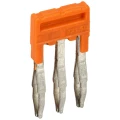 Перемычка втычная IEK 1.5мм2 3PIN ARMAFIX для клемм CP/СY/CX, количество контактов - 3, сечение - 1.5мм2, цвет - оранжевый, YCT20-00-K03-001-EC-3P (кратно 50шт)