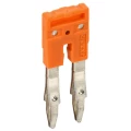 Перемычка втычная IEK 2.5мм2 2PIN ARMAFIX для клемм CP/СY/CX, количество контактов - 2, сечение - 2.5мм2, цвет - оранжевый, YCT20-00-K03-002-EC-2P