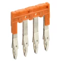 Перемычка втычная IEK 2.5мм2 4PIN ARMAFIX для клемм CP/СY/CX, количество контактов - 4, сечение - 2.5мм2, цвет - оранжевый, YCT20-00-K03-002-EC-4P