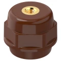 Изолятор IEK SM25 (М6) опорный, материал - полимер, цвет - коричневый, YIS11-25-06-K05