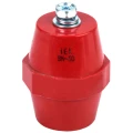Изолятор IEK SM60 (М8) силовой, с болтом, материал - полимер, цвет - красный, YIS11-60-20-B