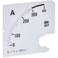 Шкала сменная IEK 300/5А-1.5 для амперметра Э47, размер - 96х96 мм