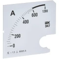 Шкала сменная IEK 600/5А-1.5 для амперметра Э47, размер - 96х96 мм Шкала сменная IEK 600/5А-1.5 для амперметра Э47, размер - 96х96 мм