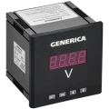 Вольтметр цифровой GENERICA VD21 щитовой, однофазный, размер - 96х96мм, с DO + RS485 IDV21-5-1-3-LED-G