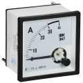 Амперметр IEK Э47 30/5А, класс точности 1.5, диапазон измерений - 0-30А, размер - 72х72мм IPA10-6-0030-E