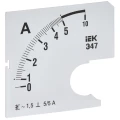 Шкала сменная IEK 5/5А-1.5 для амперметра Э47, размер - 72х72мм IPA10D-SC-0005