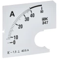 Шкала сменная IEK 40/5А-1.5 для амперметра Э47, размер - 72х72мм IPA10D-SC-0040