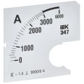 Шкала сменная IEK 3000/5А-1.5 для амперметра Э47, размер - 72х72мм IPA10D-SC-3000