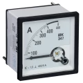 Амперметр IEK Э47 400/5А, класс точности 1.5, диапазон измерений - 0-400А, размер - 96х96мм IPA20-6-0400-E