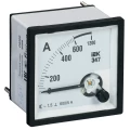 Амперметр IEK Э47 600/5А, класс точности 1.5, диапазон измерений - 0-600А, размер - 96х96мм IPA20-6-0600-E
