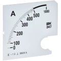 Шкала сменная IEK 500/5А-1.5 для амперметра Э47, размер - 96х96мм IPA20D-SC-0500