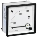 Вольтметр IEK Э47 300В, класс точности 1.5, диапазон измерений - 0-300В, размер - 96х96мм IPV20-6-0300-E