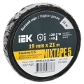 Изолента IEK MIXTAPE 5 ширина - 19 мм, длина - 21 м, толщина - 0.35 мм, материал - ткань, цвет - черный Изолента IEK MIXTAPE 5 ширина - 19 мм, длина - 21 м, толщина - 0.35 мм, материал - ткань, цвет - черный