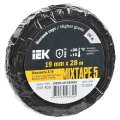 Изолента IEK MIXTAPE 5 ширина - 19 мм, длина - 28 м, толщина - 0.35 мм, материал - ткань, цвет - черный Изолента IEK MIXTAPE 5 ширина - 19 мм, длина - 28 м, толщина - 0.35 мм, материал - ткань, цвет - черный