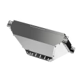 Ответвитель Т-образный вертикальный вниз боковой IEK ESCA OVNB 50x100мм для кабельного лотка, корпус - сталь, цвет - светло-серый CLM50D-OVNB-050-100