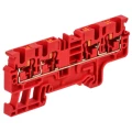 Колодка клеммная IEK ARMAFIX Push-In CP-MC 4мм2, пружинная, 4 вывода, диапазон сечений - 0.2-4.0мм2, цвет - красный AF-CT22-00-4-K04-004