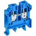 Колодка клеммная IEK ARMAFIX CTS 6мм2, винтовая, диапазон сечений - 0.5-6.0мм2, цвет - синий YCT10-00-K07-006