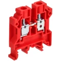 Колодка клеммная IEK ARMAFIX CTS 6мм2, винтовая, диапазон сечений - 0.5-6.0мм2, цвет - красный AF-CT10-00-K04-006