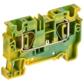 Колодка клеммная IEK ARMAFIX CX 6 PE 6мм2 проходная заземляющая, пружинная, диапазон сечений - 0.2-6.0мм2, цвет - желто-зеленый AF-CT41-00-K52-006