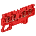 Колодка клеммная IEK ARMAFIX CX 4-4 4-контактная, пружинная, диапазон сечений - 0.2-4.0мм2, цвет - красный AF-CT42-00-4-K04-004