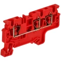 Колодка клеммная IEK ARMAFIX CX 4-3 3-контактная, пружинная, диапазон сечений - 0.2-4.0мм2, цвет - красный AF-CT42-00-3-K04-004