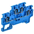 Колодка клеммная IEK ARMAFIX CX DL 2.5 BU 2 уровня, пружинная, диапазон сечений - 0.2-2.5мм2, цвет - синий AF-CT40-00-2-K07-002
