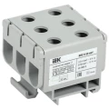 Клемма вводная IEK КВС 6-50мм2 силовая 3-рядная, диапазон сечений - 2.5-50мм2, цвет - серый YZN14-050-K03