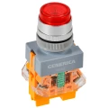 Кнопка управления GENERICA D7-11D высокая, диаметр отверстия - 22мм, 1НЗ+1НО, с подсветкой, цвет - красный BBT50-11D-3-12-K04-G