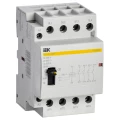 Контактор модульный IEK KARAT КМ40-40МР с ручным управлением, рабочий ток 40А, катушка управления 230В, 4НО MKK22-40-40