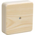 Коробка распределительная клеммная IEK КМ41219-04 100х100х29мм распаячная, для открытого монтажа, У3, IP40, корпус – полистирол, цвет – сосна
