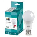 Лампа светодиодная IEK LLE-A80 25 Вт, цоколь - E27, световой поток - 2500 Лм,  цветовая температура - 4000 К,   цвет свечения - белый,  форма - грушевидная