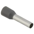 Наконечник IEK НШВИ 4.0-18 серый, номинальное сечение - 4.0мм2, длина рабочей части - 18мм, упаковка - 100шт UGN11-004-018-100