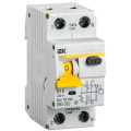 Автоматический выключатель дифференциального тока двухполюсный IEK АВДТ-32 (B) 16А A10, ток утечки 10 мА, переменный, сила тока 16 А