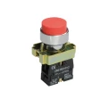 Кнопка управления IEK LAY5-BL41 1NO Ду22 без подсветки, тип кнопки - плоская, красная, напряжение - 660В, степень защиты IP65