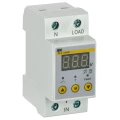 Реле контроля напряжения IEK РН-д однофазное 36мм, 25А, электронный дисплей, IP20 IVR21-1-25