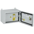 Ящик с понижающим трансформатором IEK ЯТП-0,25 230/12-2, цвет - серый, УХЛ2, IP54