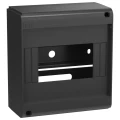 Корпус навесной IEK UNION Mini КМПн-6 66х127х139мм без двери, пластиковый, модулей - 6, рядов - 1, IP20, цвет - черный UIM-KP71-N-06-20-K02