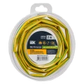 Трубка термоусадочная IEK ТТУ нг-LS Дн5/2.5 L=2 м тонкостенная в скрутках, диаметр до усадки 5 мм, диаметр после усадки 2.5 мм, материал - полиэтилен, коэффициент усадки - 2:1, цвет - желто-зеленый