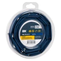 Трубка термоусадочная IEK ТТУ нг-LS Дн6/3 L=2 м тонкостенная в скрутках, диаметр до усадки 6 мм, диаметр после усадки 3 мм, материал - полиэтилен, коэффициент усадки - 2:1, цвет - синий