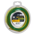 Трубка термоусадочная IEK ТТУ нг-LS Дн8/4 L=2 м тонкостенная в скрутках, диаметр до усадки 8 мм, диаметр после усадки 4 мм, материал - полиэтилен, коэффициент усадки - 2:1, цвет - желто-зеленый