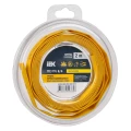 Трубка термоусадочная IEK ТТУ нг-LS Дн8/4 L=2 м тонкостенная в скрутках, диаметр до усадки 8 мм, диаметр после усадки 4 мм, материал - полиэтилен, коэффициент усадки - 2:1, цвет - желтый