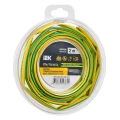 Трубка термоусадочная IEK ТТУ нг-LS Дн6/3 L=2 м тонкостенная в скрутках, диаметр до усадки 6 мм, диаметр после усадки 3 мм, материал - полиэтилен, коэффициент усадки - 2:1, цвет - желто-зеленый