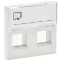 Панель лицевая Keystone IEK PRIMER 2 модуля, 2 выхода, цвет - белый PR-KK40D-PLK2-0-2-K01