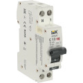 Автоматический выключатель дифференциального тока двухполюсный IEK ARMAT B06S C13 A30 1P+N, сила тока 13 А, переменный, тип расцепления C, отключающая способность 6 kА