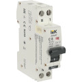 Автоматический выключатель дифференциального тока двухполюсный IEK ARMAT B06S C8 AC30 1P+N, сила тока 8 А, переменный, тип расцепления C, отключающая способность 6 kА