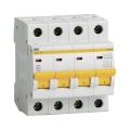 Автоматический выключатель модульный четырехполюсный IEK KARAT ВА47-29 4P (C) 4А 4.5кА, сила тока 4А, тип расцепителя C, отключающая способность 4.5кА MVA20-4-004-C