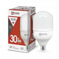 Лампа светодиодная IN HOME LED-HP-PRO опаловая, мощность - 30 Вт, цоколь - E27, световой поток - 2850 лм, цветовая температура - 4000 K, форма - цилиндрическая