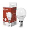 Лампа светодиодная IN HOME LED-шар-VC матовая, мощность - 14 Вт, цоколь - E14, световой поток - 1330 лм, цветовая температура - 4000 K, форма - шар